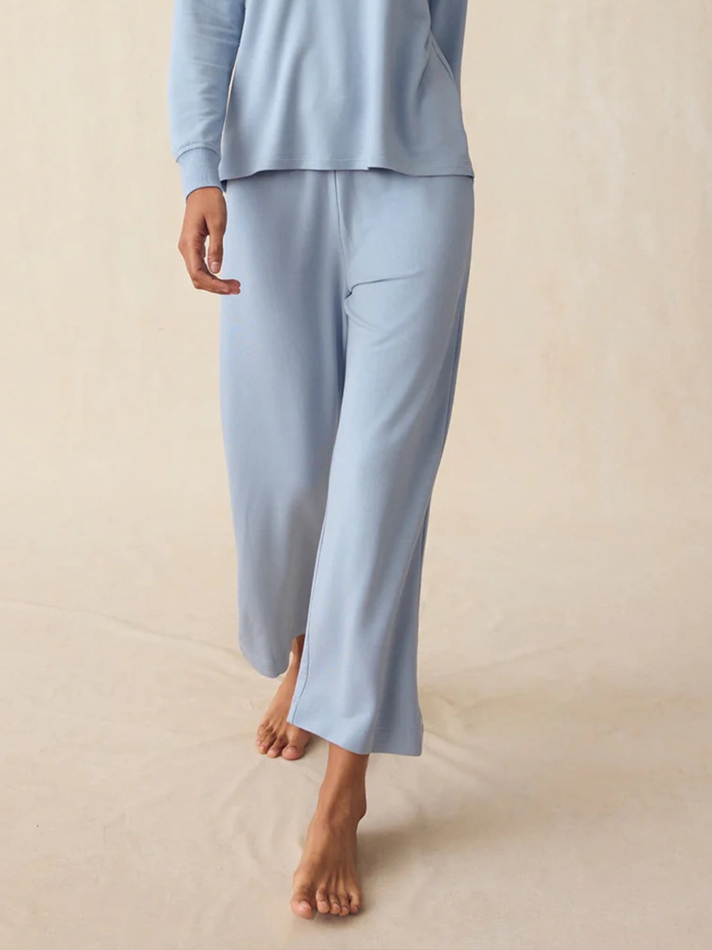 Lake Relax Pants Size M Dusty Blue Loungewear Pajamas Minimalist Modal Stretch